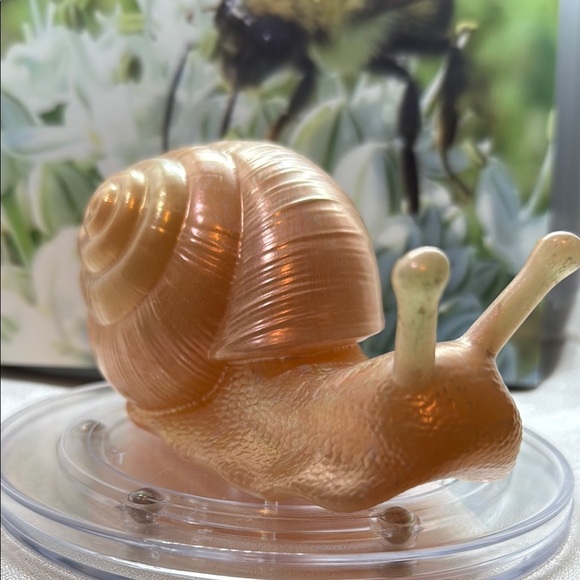 Handmade Other - Elegant iridescent, Gold Snail decoration